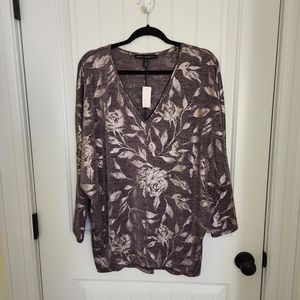 NWT WHITE HOUSE BLACK MARKET LONG SLEEVE JETSETTER TUNIC-SIZE MEDIUM